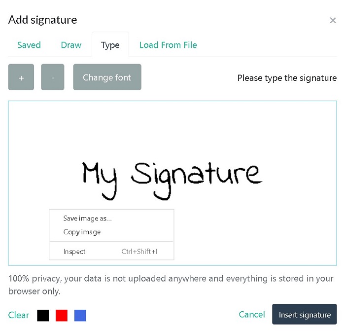 java digital pdf signature free