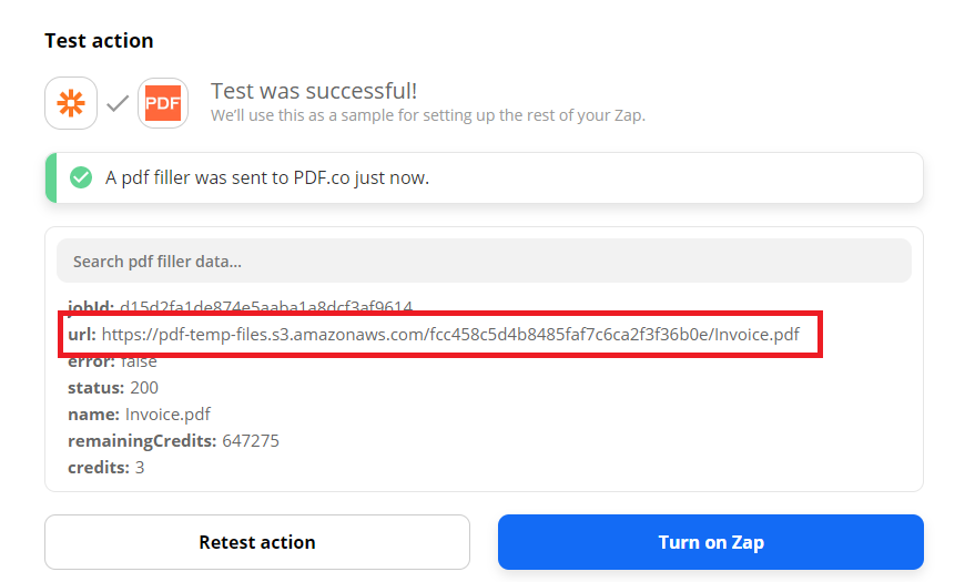 PDF.co Returned URL To Access Signed Email Document