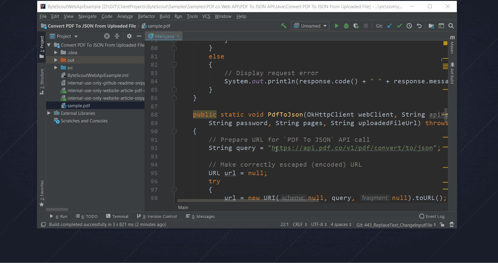 Simple Json Example Java