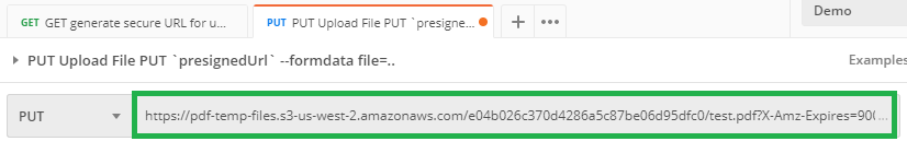File Upload Presigned URL