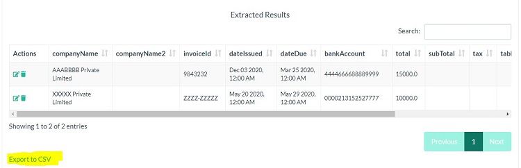 Extract Invoice Data