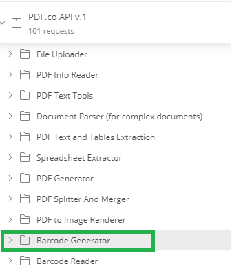 Barcode Generator Folder