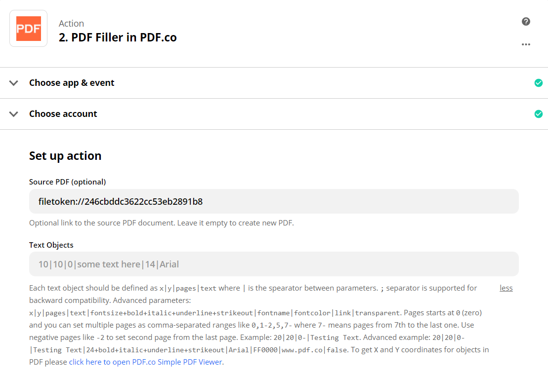 Source PDF Field In PDF Filler