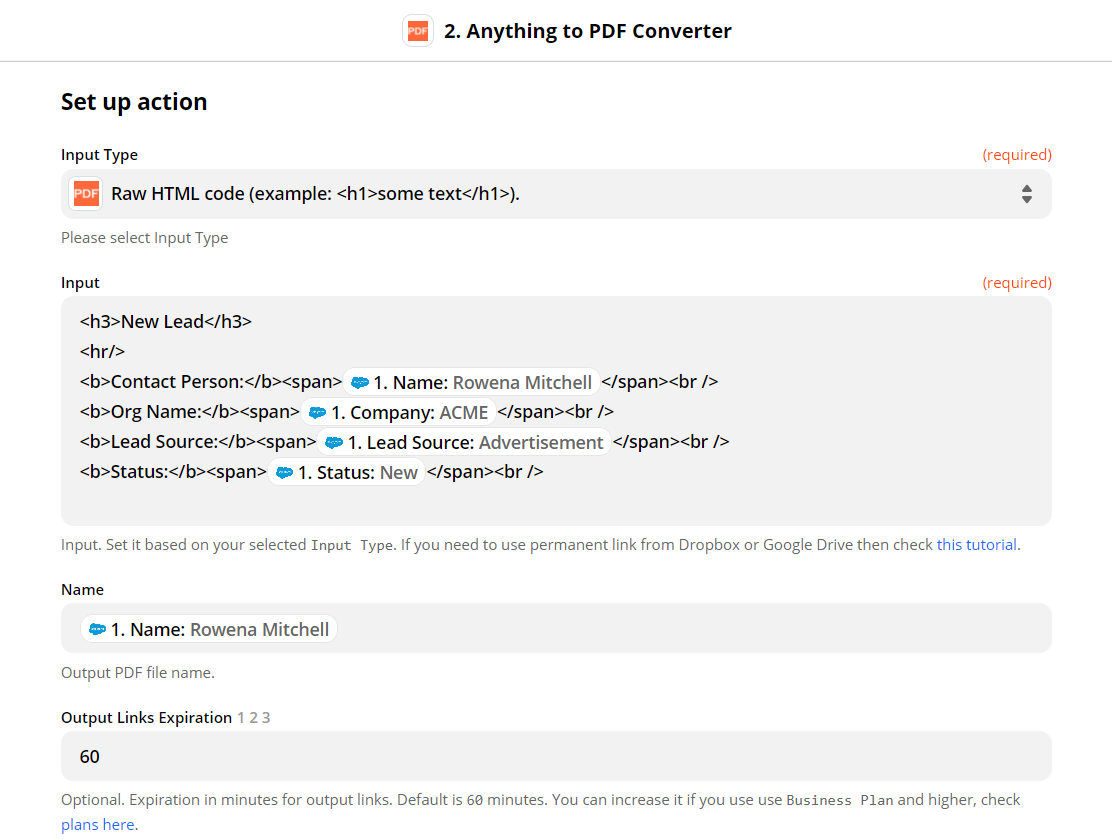 Configure Anything To PDF Converter With Salesforce Data