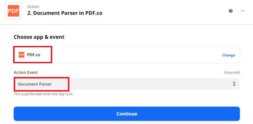 Use Document Parser To Extract Text In PDF