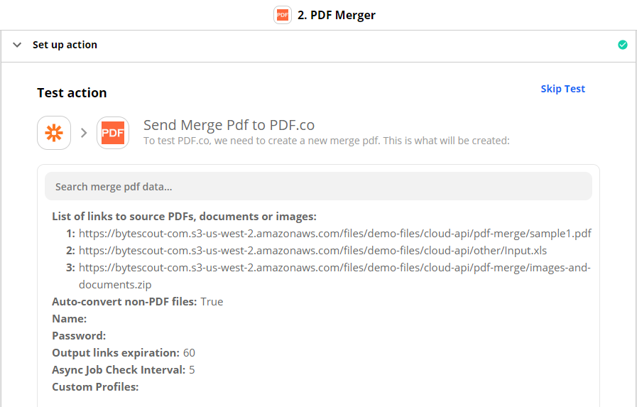 Send PDF Merger To Test & Review