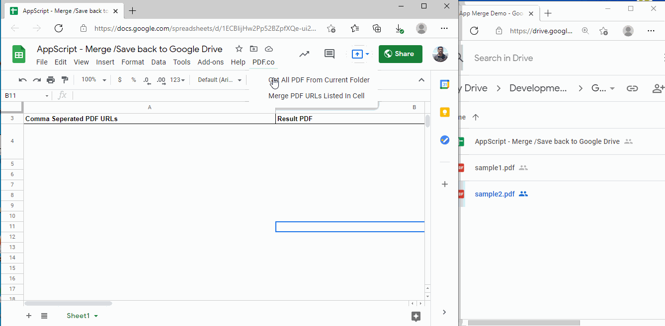 merge google drive folders