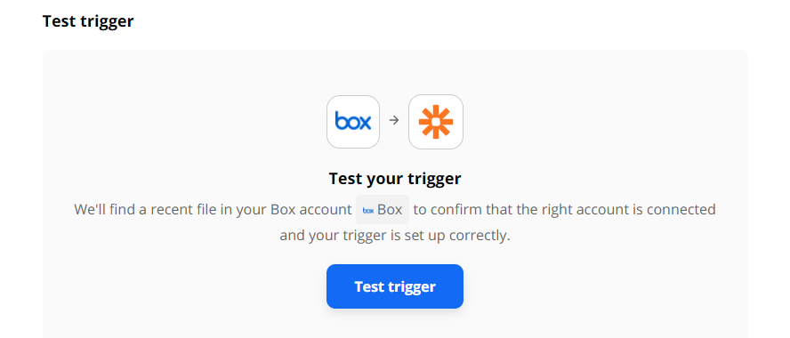 Test Box New File Trigger