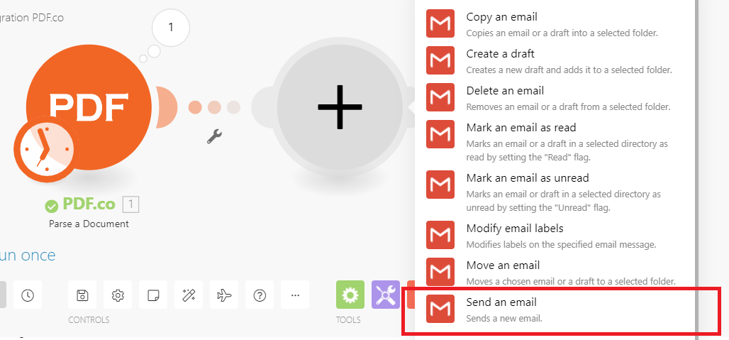 Setup Gmail Send An Email Module In Integromat