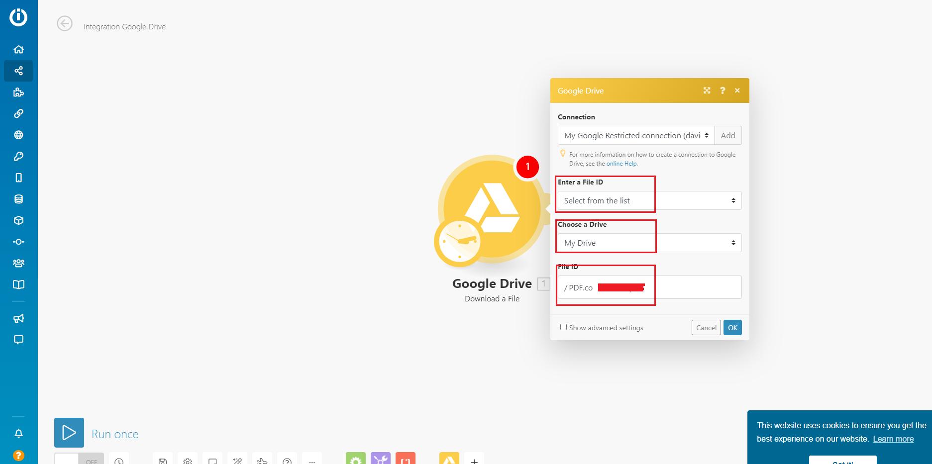 Google Drive Connection
