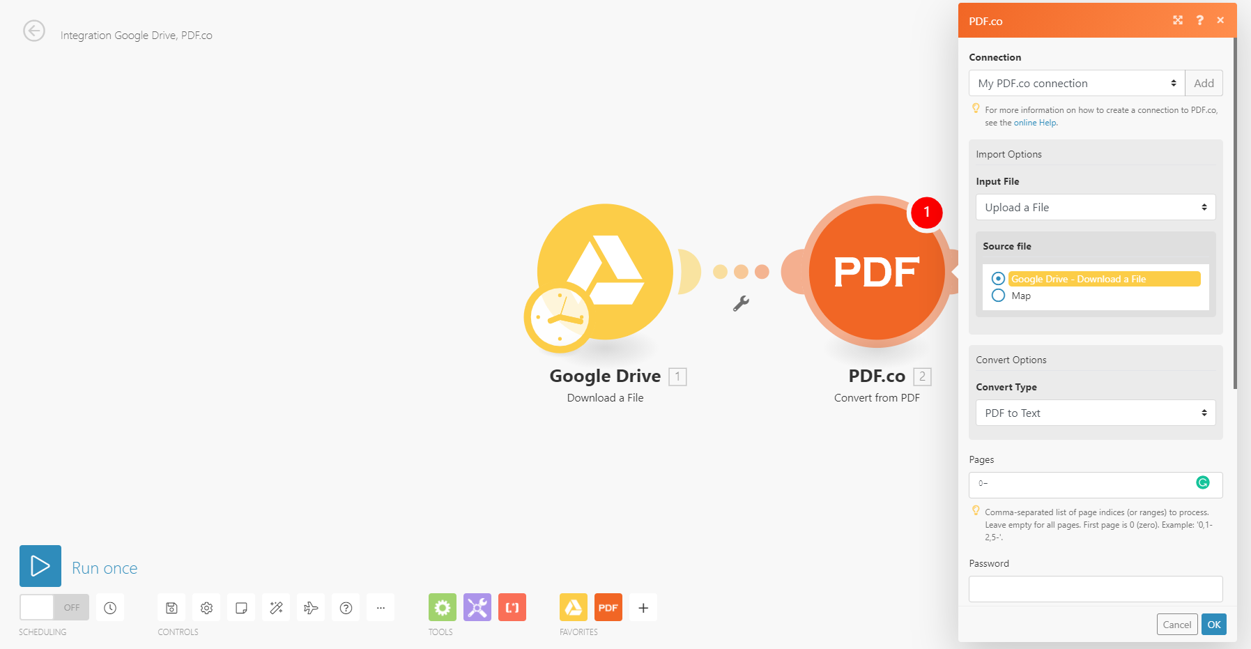 Setup the PDF.co module