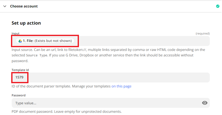 Configure Document Parser
