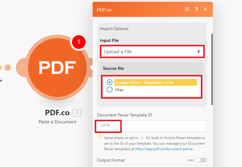 Configure PDF.co Module