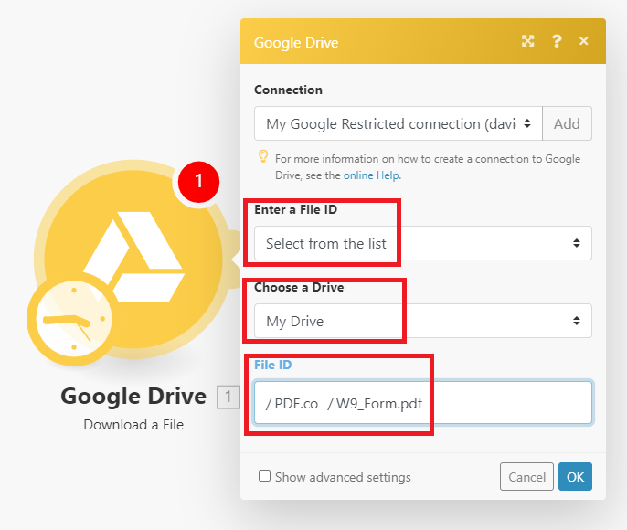 Google Drive Configuration