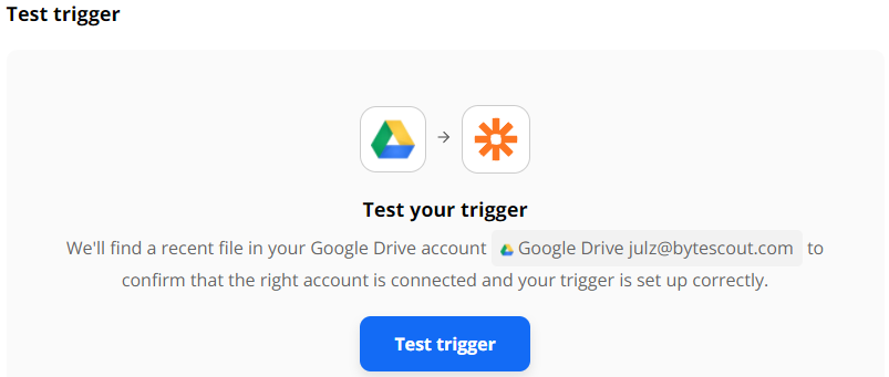 Test trigger