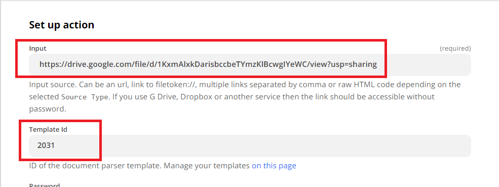 Document Parser Configuration