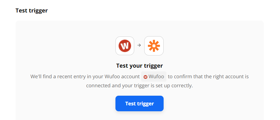 Test Wufoo Trigger