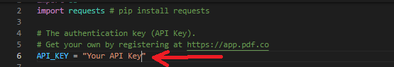 Your API Key
