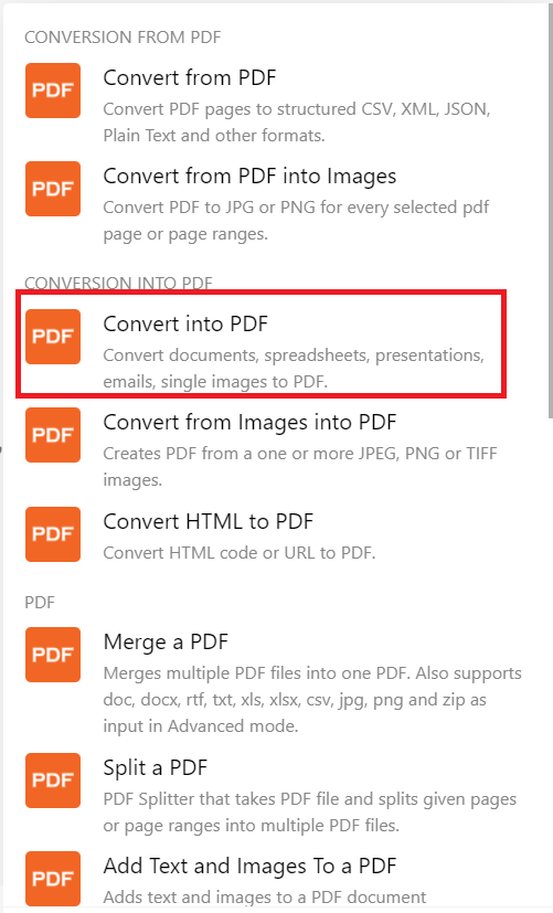 Add PDF.co App and Convert into PDF Module