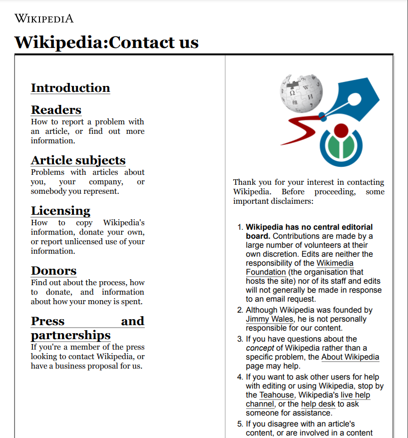 Screenshot of Output PDF