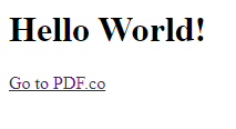 Screenshot of HTML Sample