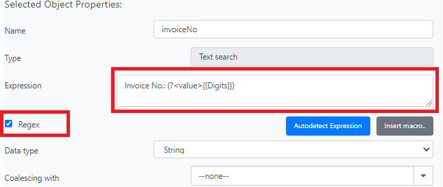 Invoice Number Expression