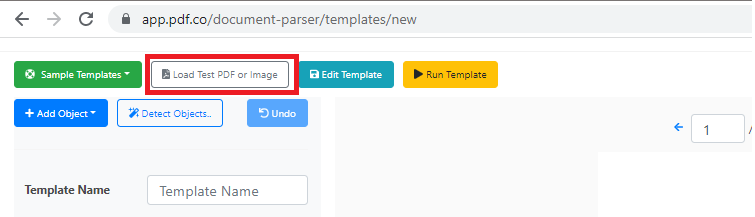 Open Document In Document Parser Template Editor