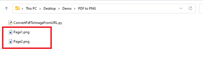 Run PDF to PNG program