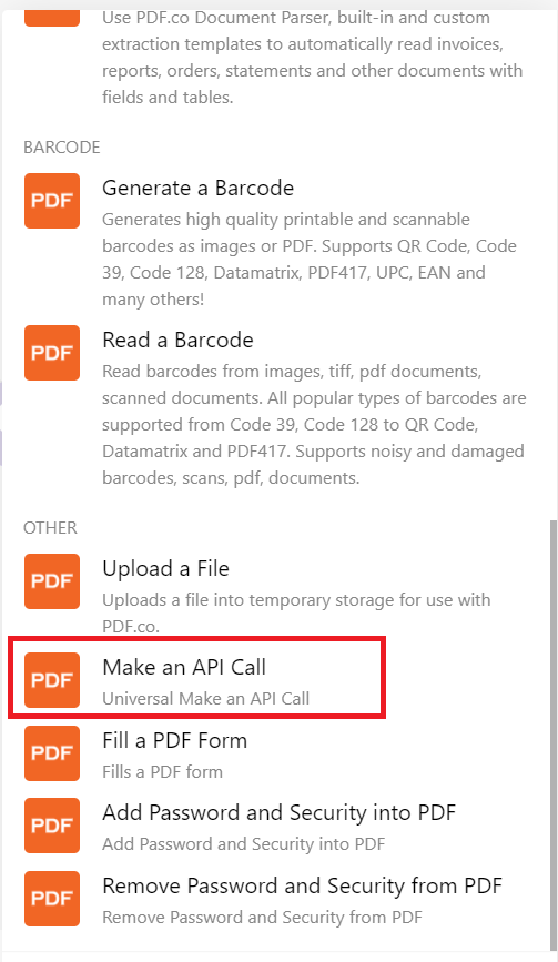 PDF.co App and Make an API Call