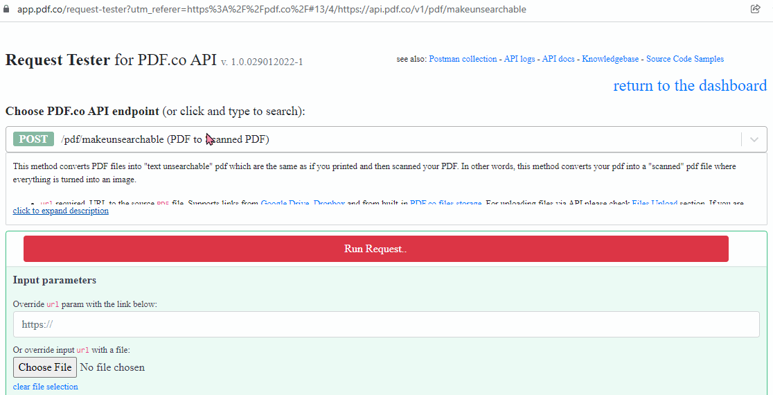 Make PDF Unsearchable Demo