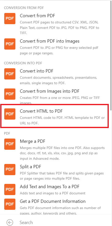 PDF.co Module and Convert HTML to PDF