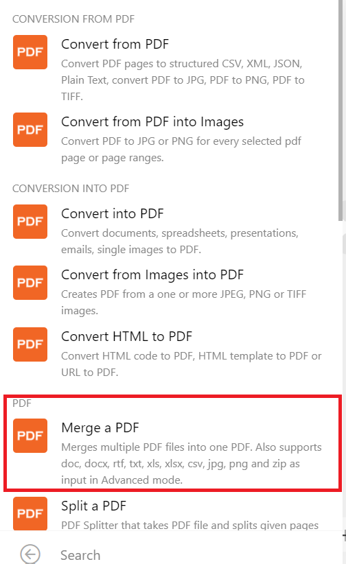 PDF.co App and Merge a PDF