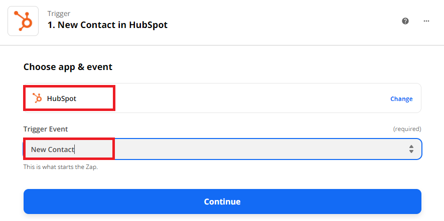Use HubSpot's New Contact As Trigger