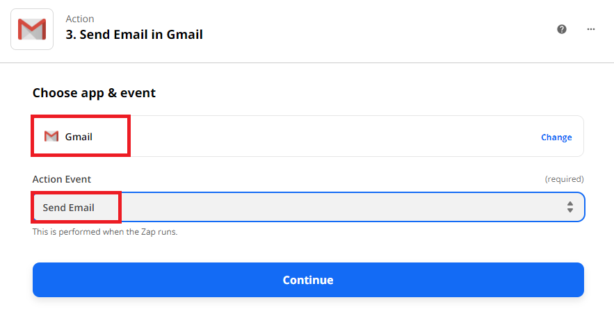 Use Gmail's Send Email As Action Event
