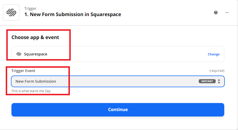 Squarespace App and New Form Submission 