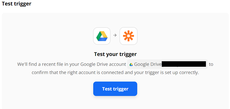Test trigger