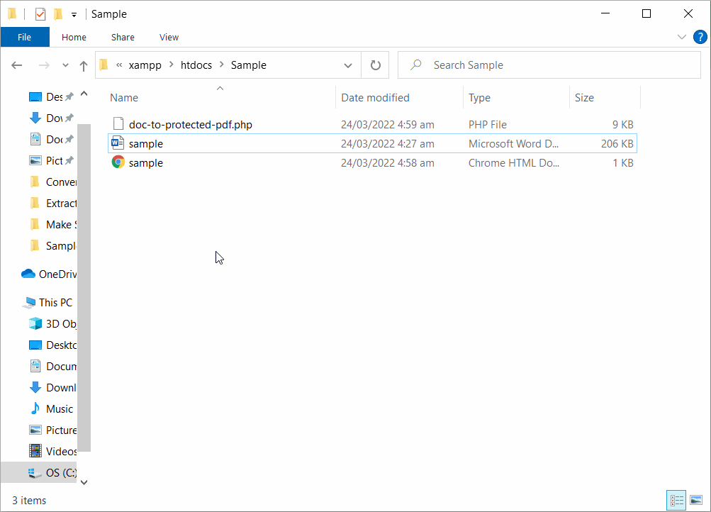 DOC to Protected PDF Demo