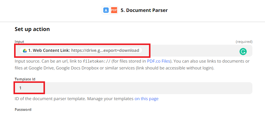 Configure Document Parser