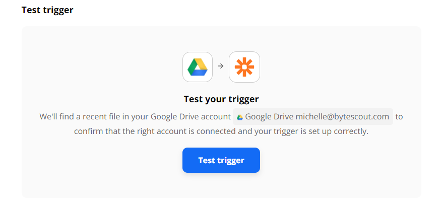 Test Google Drive Trigger