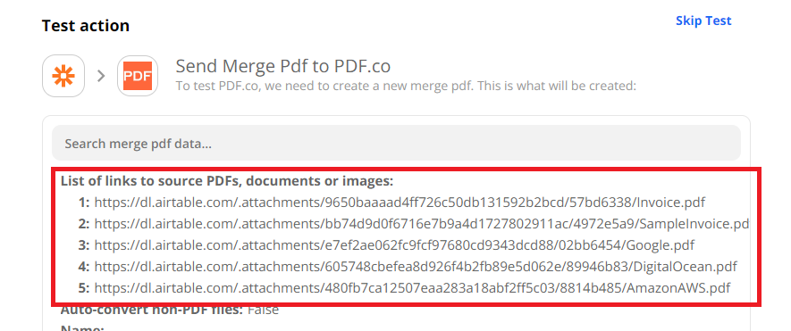 Test PDF Merger Setup
