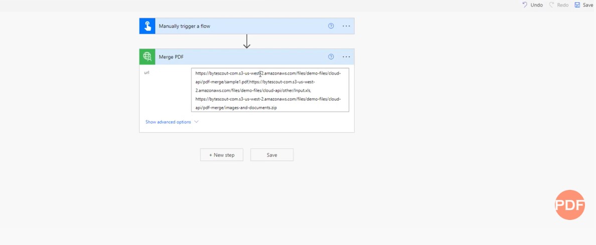 Merge PDF Files with Power Automate Cloud