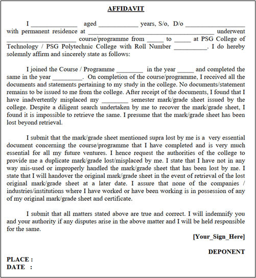 sample document for e-signing
