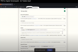 Jot form to PDF screenshot