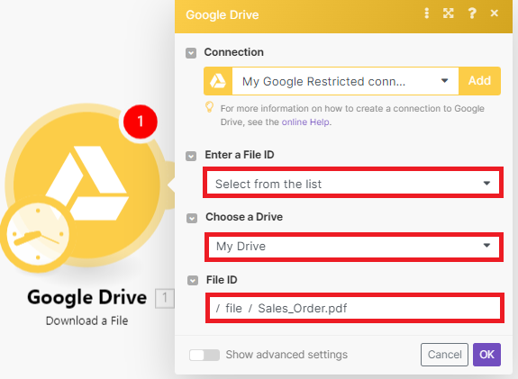 Google Drive Configuration