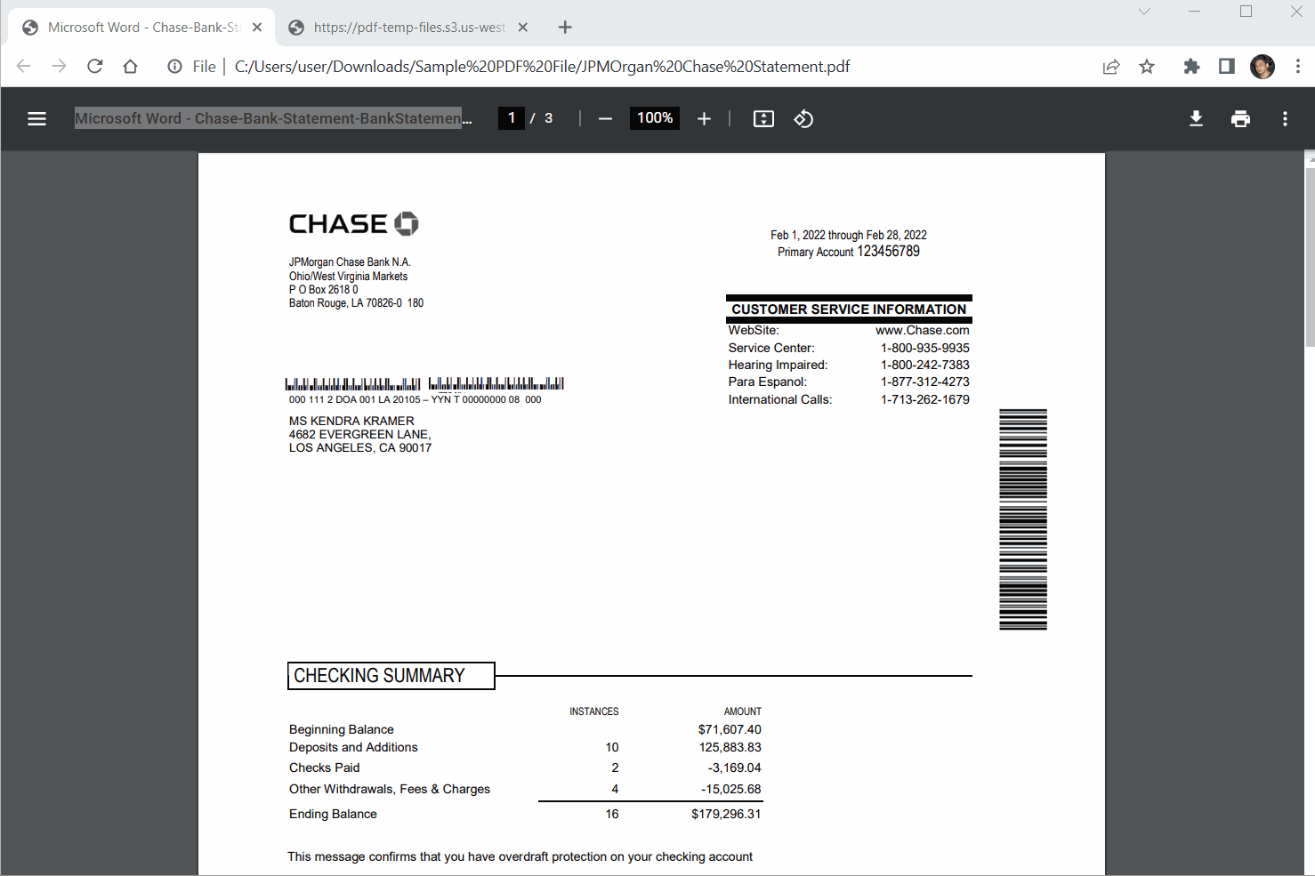 Extract Bank Statement Using PDF co And Make PDF co
