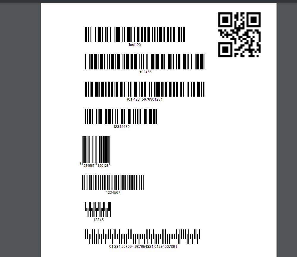 Read Barcode Types