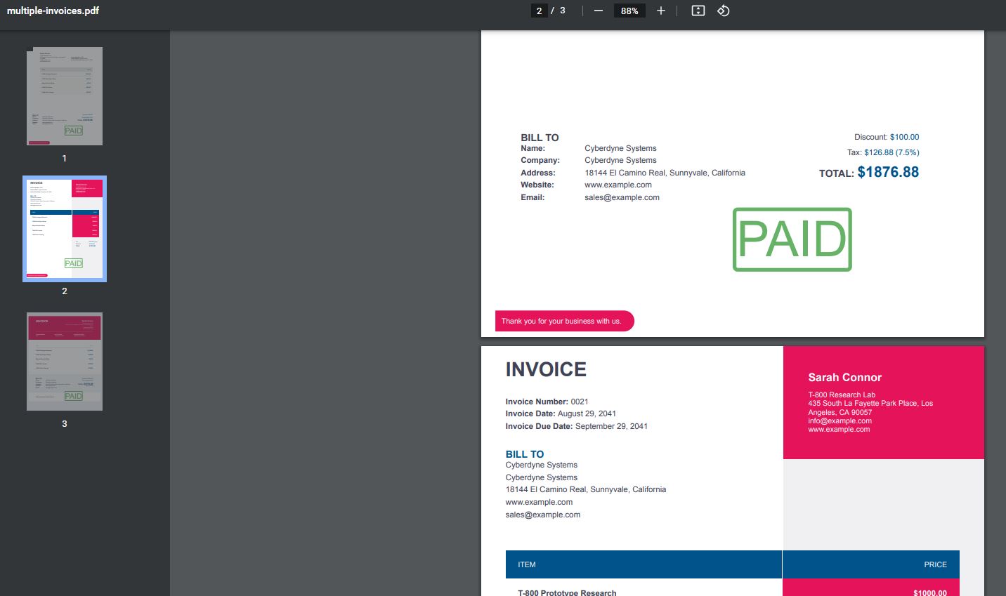 Input to Split PDF by Page