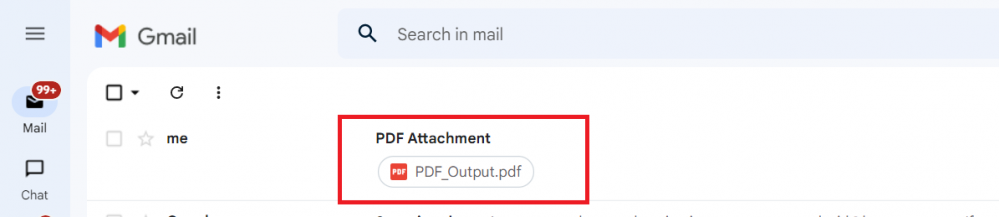 Email with Attachment