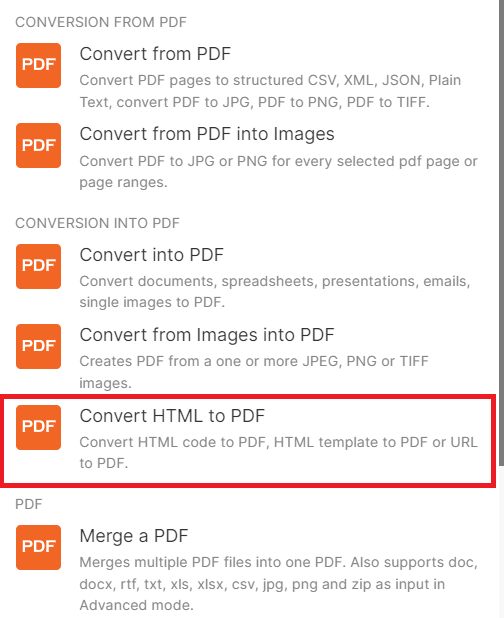 Add PDF.co and HTML to PDF Module