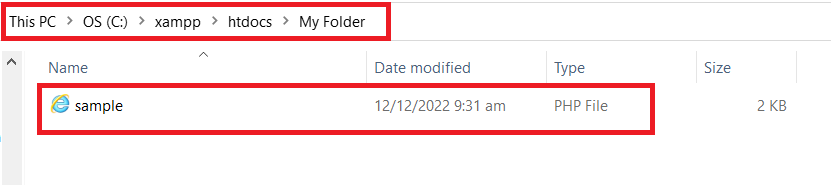 Save File in Folder